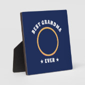 Personalisiert Best Oma je Custom Family Foto Fotoplatte (Vorderseite)