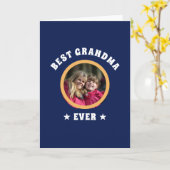 Personalisiert Best Oma je Custom Family Foto Karte (Gelbe Blume)