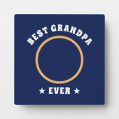 Personalisiert Best Opa je Custom Family Foto Fotoplatte (Vorderseite)