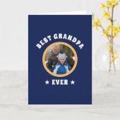 Personalisiert Best Opa je Custom Family Foto Karte (Gelbe Blume)