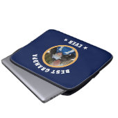 Personalisiert Best Opa je Custom Family Foto Laptopschutzhülle (Vorne Knopf)