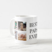 Personalisiert Best Papa Ever Foto Tasse (Vorderseite Links)
