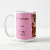 Personalisiert Best Sister Ever Kaffeetasse (Links)