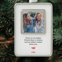 Personalisiert Best Sister Foto Christmas