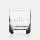 Personalisiert Best Uncle Ever Whiskyglas (Rückseite)