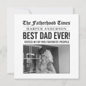 Personalisiert Best Vater je Zeitung Foto (Vorderseite)