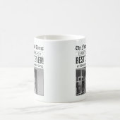 Personalisiert Best Vater je Zeitung Foto Kaffeetasse (Mittel)