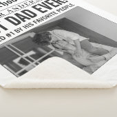 Personalisiert Best Vater je Zeitung Foto Sherpadecke (3/4)