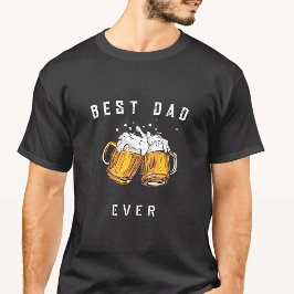 Personalisiert Best Vater jemals Bierglas T-Shirt