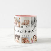 Personalisiert Beste Abuelito je 8 FotoCollage Zweifarbige Tasse (Mittel)