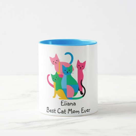 Personalisiert Beste Cat Mama je Tasse (Zentrum)