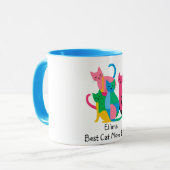 Personalisiert Beste Cat Mama je Tasse (Vorderseite Links)