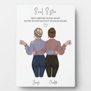 Personalisiert Beste Freunde Kunst, Dichtung und M Fotoplatte