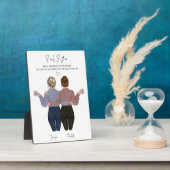 Personalisiert Beste Freunde Kunst, Dichtung und M Fotoplatte (Seite)