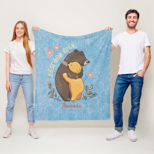 Personalisiert beste Mutter je Geschenk, Mutterges Fleecedecke (Beispiel)