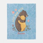 Personalisiert beste Mutter je Geschenk, Mutterges Fleecedecke (Vorderseite)