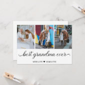 Personalisiert Beste Oma je 3 FotoCollage Karte (Vorderseite/Rückseite Beispiel)