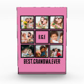 Personalisiert Beste Oma je 8 FotoCollage Fotoblock (Vorderseite)