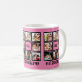 Personalisiert Beste Oma je 8 FotoCollage Kaffeetasse (VorderseiteRechts)
