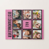 Personalisiert Beste Oma je 8 FotoCollage Puzzle (Horizontal)