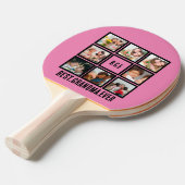 Personalisiert Beste Oma je 8 FotoCollage Tischtennis Schläger (Vorderseite)