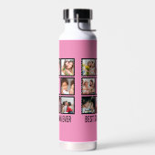Personalisiert Beste Oma je 8 FotoCollage Trinkflasche (Links)