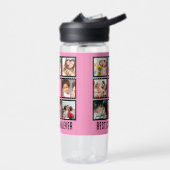 Personalisiert Beste Oma je 8 FotoCollage Trinkflasche (Links)
