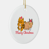 Personalisiert bester Freund Keramik Ornament (Rechts)