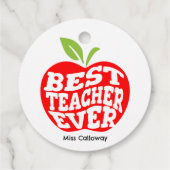 Personalisiert Bester Lehrer je Geschenkanhänger (Rückseite)