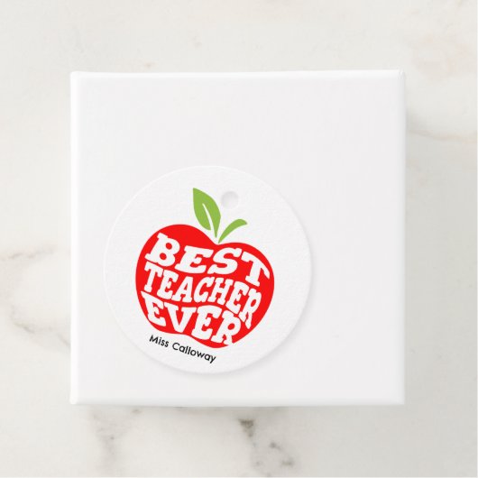 Personalisiert Bester Lehrer je Geschenkanhänger (Beispiel)