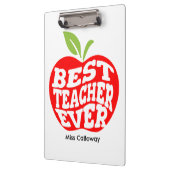 Personalisiert Bester Lehrer je Klemmbrett (Links)