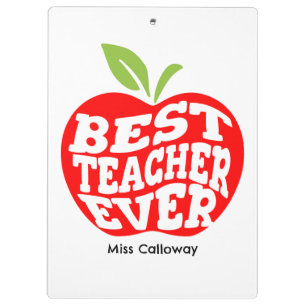 Personalisiert Bester Lehrer je Klemmbrett