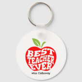 Personalisiert Bester Lehrer je Schlüsselanhänger (Rückseite)