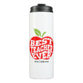 Personalisiert Bester Lehrer je Thermosbecher (Vorderseite)