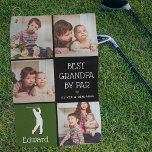 Personalisiert Bester Opa von Par Foto Geschenk Golfhandtuch<br><div class="desc">Sie suchen das perfekte Geschenk für Ihren Golf liebenden Großvater? Gib ihm etwas, das ihn auf dem Fairway hervorheben und sich bei jedem Wechsel seines Clubs an seine Enkel erinnern wird. Unser personalisiertes Golf-Produkt lasse Ihnen, sich mit 4 Bildern, einem "Best Opa by Par" Pun, und einem farblich anpassbaren Herz,...</div>