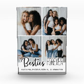 Personalisiert Besties BESTE FREUNDIN Beste Freund Fotoblock (Vorderseite)