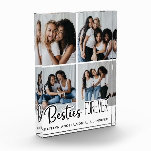 Personalisiert Besties BESTE FREUNDIN Beste Freund Fotoblock (Links)