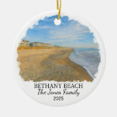 Personalisiert Bethany Beach Ornament, Delaware Keramik Ornament (Vorne)