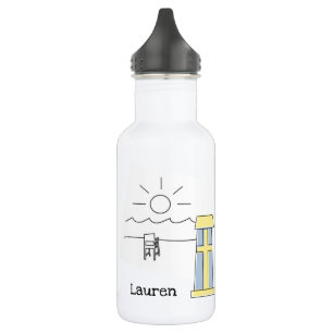 Personalisiert Bethany Beach Wasserflasche
