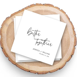 Personalisiert Better Together Wedkins Serviette