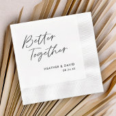 Personalisiert Better Together Wedkins Serviette