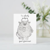 Personalisiert/ Beurteilung Ihres Grammatikers/ Mo Postkarte (Stehend Vorderseite)