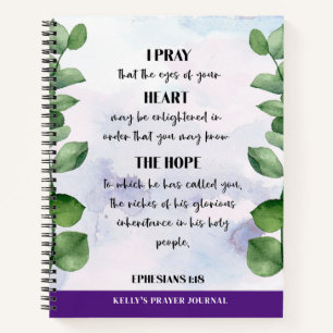 Personalisiert Bibel Verse Greenerity Prayer Journ Notizblock