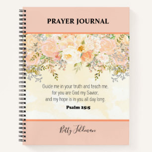 Personalisiert Bibelverse Blumengebet Journal Notizblock