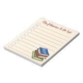 Personalisiert, Bibliotheksbuchlehrer auszuführen Notizblock (Rotiert)