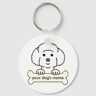 Personalisiert Bichon Frise Schlüsselanhänger