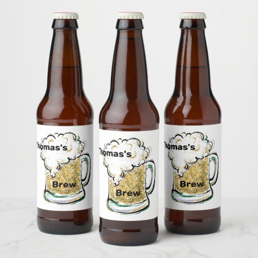 Personalisiert Bierflaschenetikett (Flaschen)