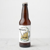 Personalisiert Bierflaschenetikett (Vorderseite)