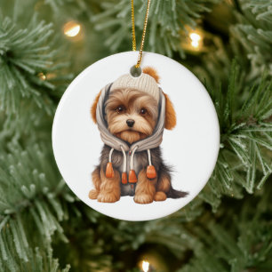 Personalisiert Biewer Terrier Dog Keramik Ornament
