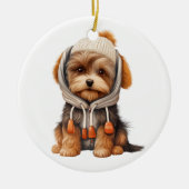 Personalisiert Biewer Terrier Dog Keramik Ornament (Vorne)